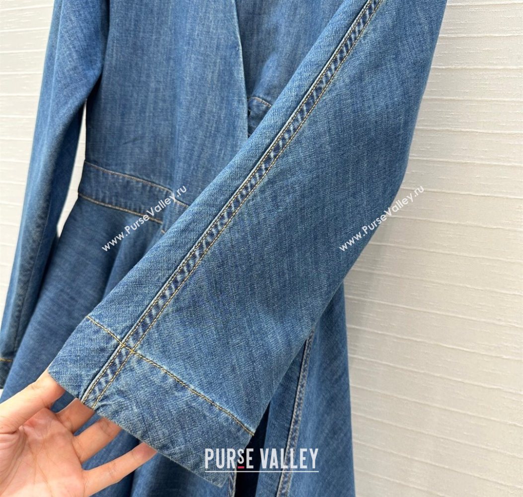 Alaia Denim Dress Blue 2025 AL110601 (QI-251106080)