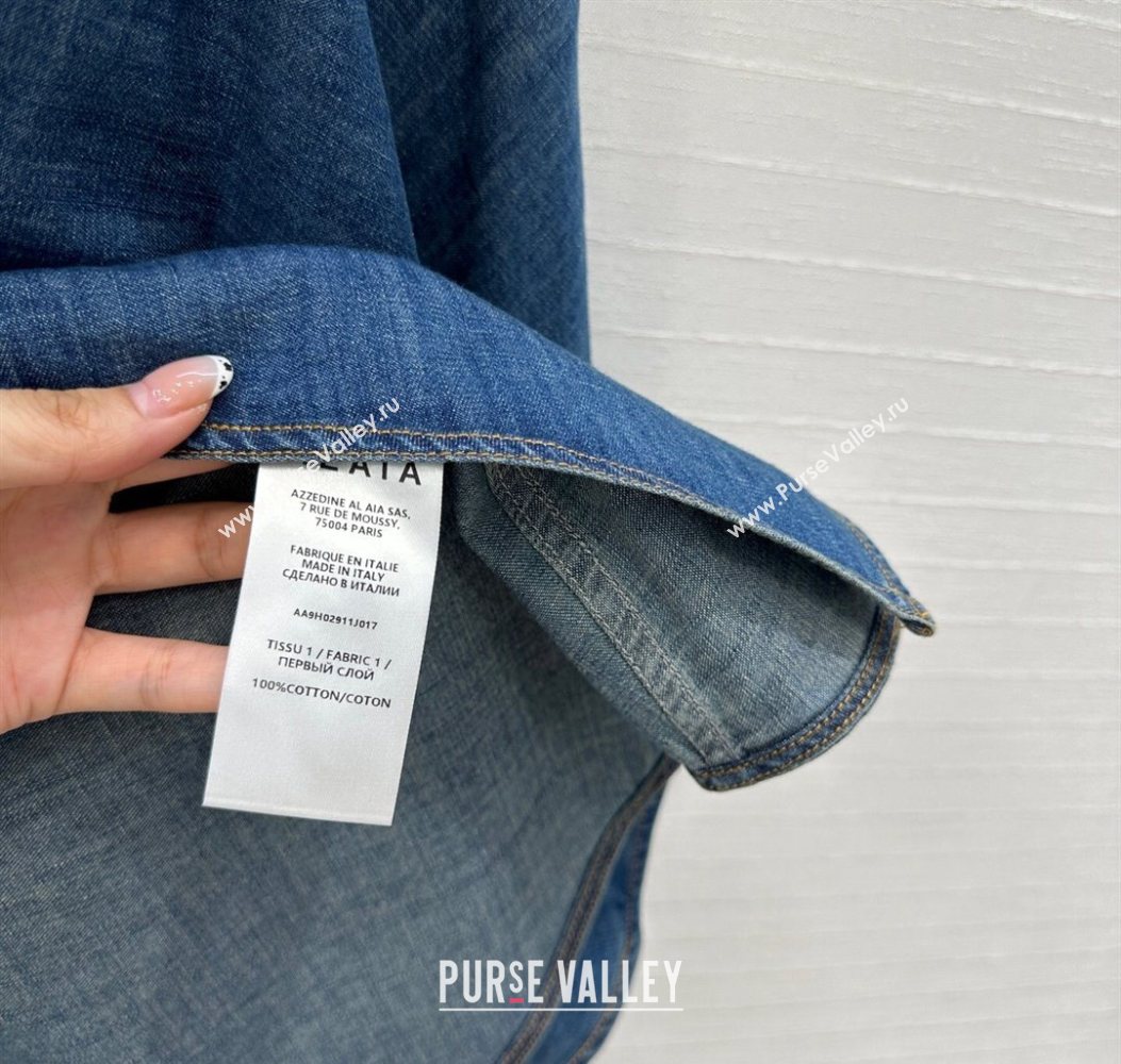 Alaia Denim Dress Blue 2025 AL110601 (QI-251106080)