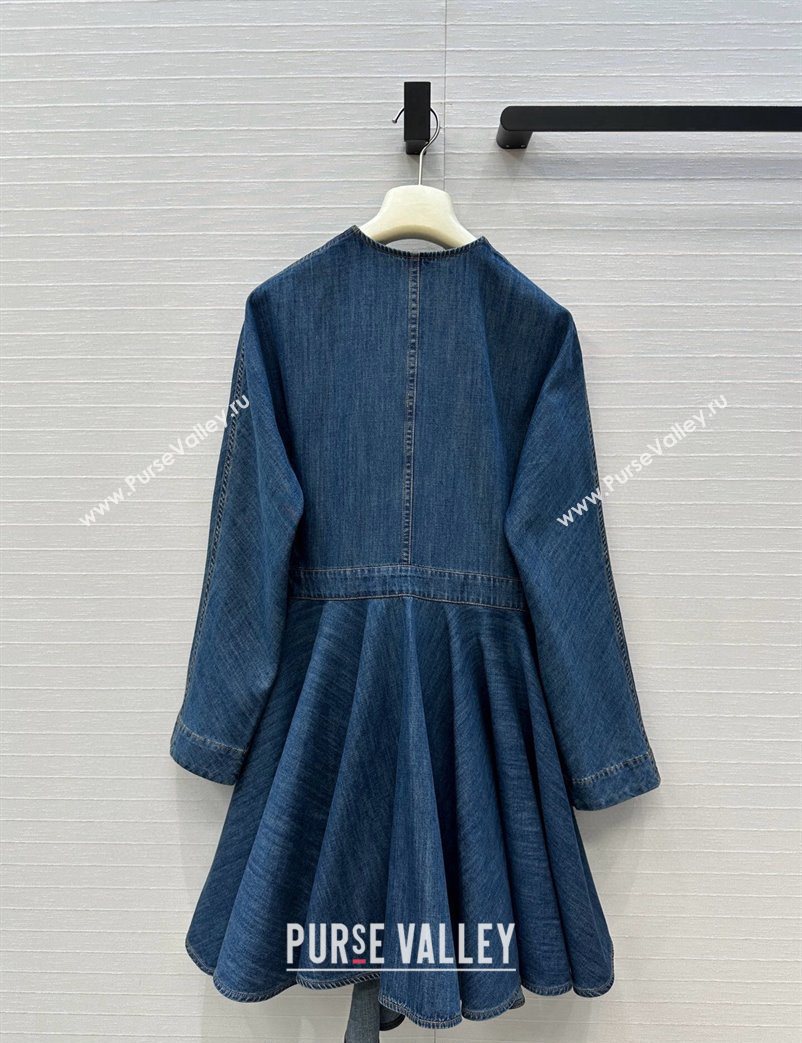Alaia Denim Dress Blue 2025 AL110601 (QI-251106080)