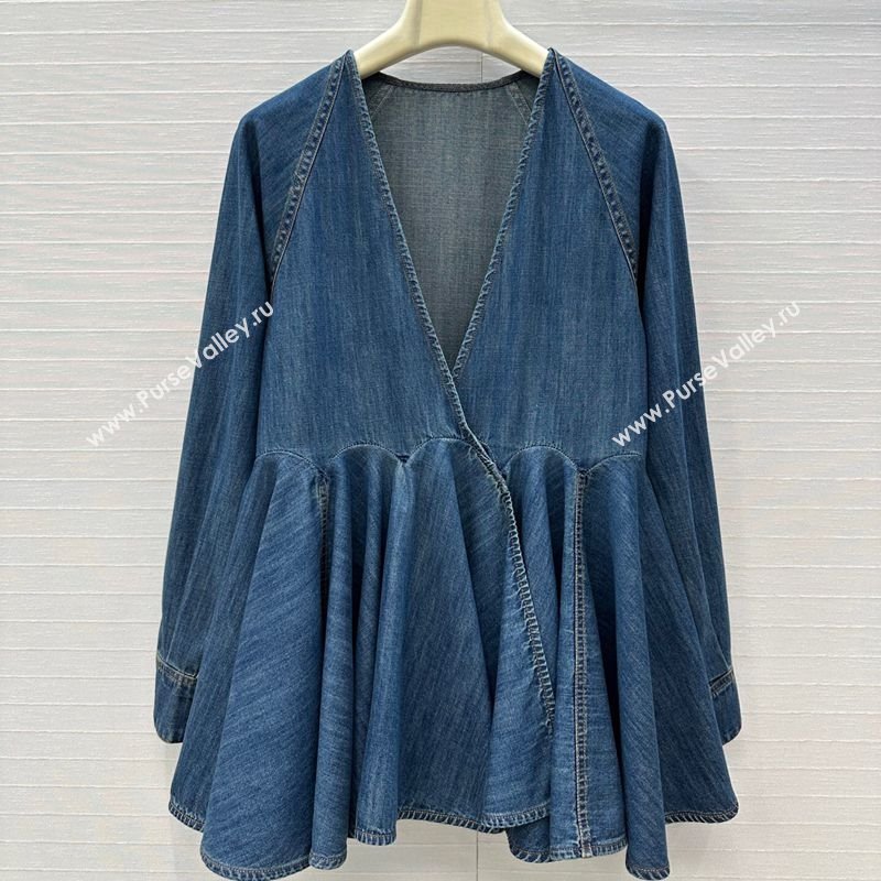 Alaia Denim Dress Blue 2025 AL110602 (QI-251106081)