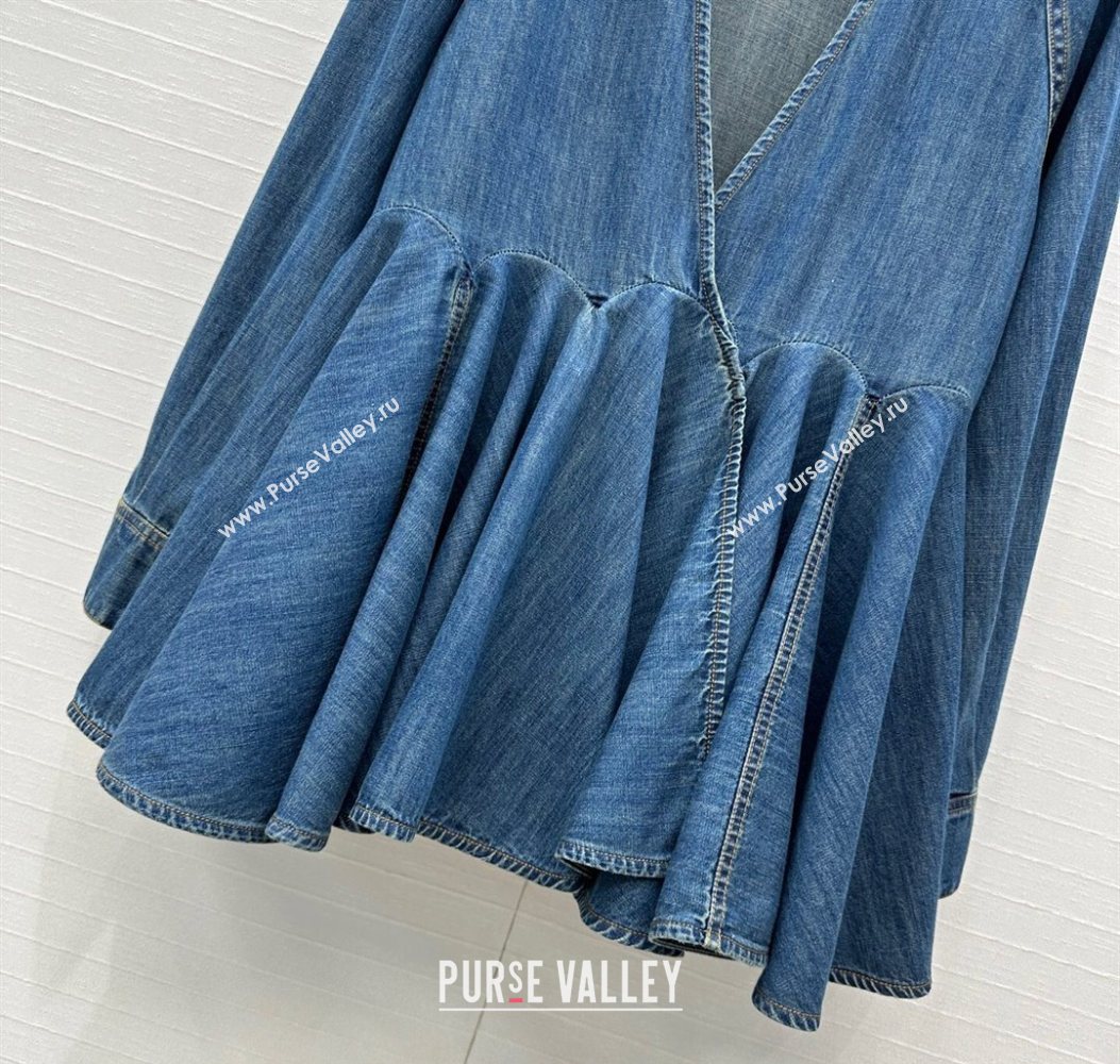 Alaia Denim Dress Blue 2025 AL110602 (QI-251106081)