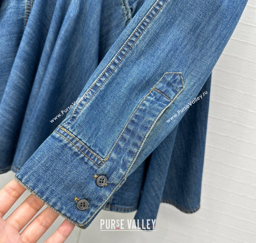 Alaia Denim Dress Blue 2025 AL110602 (QI-251106081)