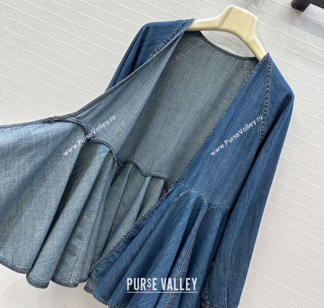 Alaia Denim Dress Blue 2025 AL110602 (QI-251106081)