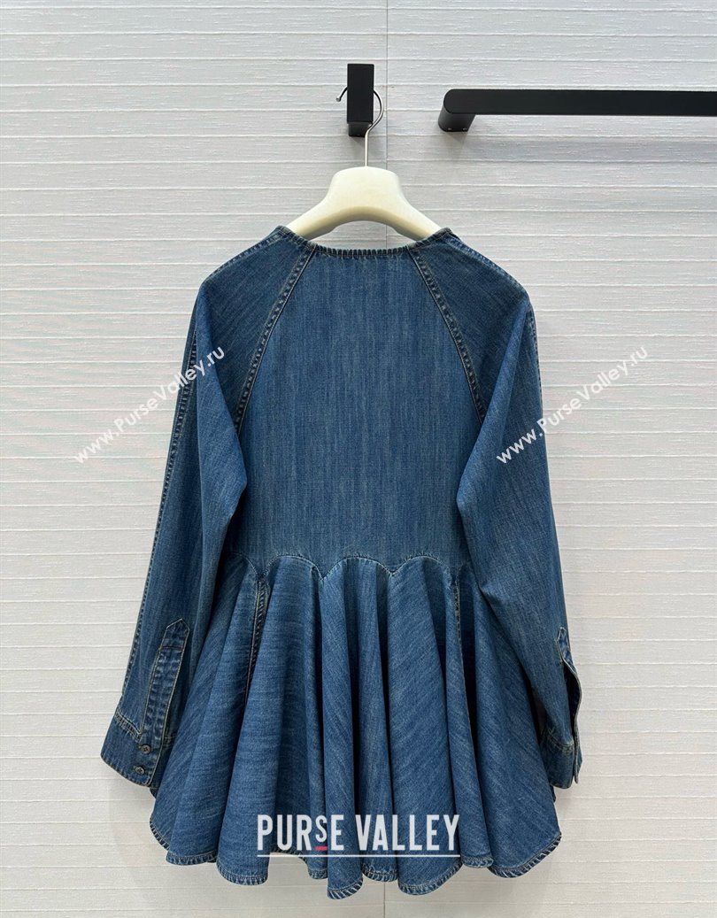 Alaia Denim Dress Blue 2025 AL110602 (QI-251106081)