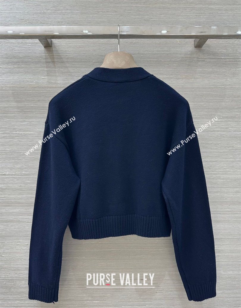 Chanel Wool Heart Cardigan Blue 2025 CH110659 (QI-251106062)