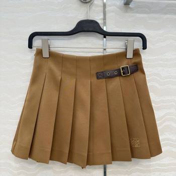 Loewe Mini Skirt Brown 2025 LW110667 (QI-251106067)
