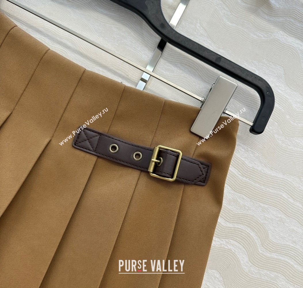 Loewe Mini Skirt Brown 2025 LW110667 (QI-251106067)