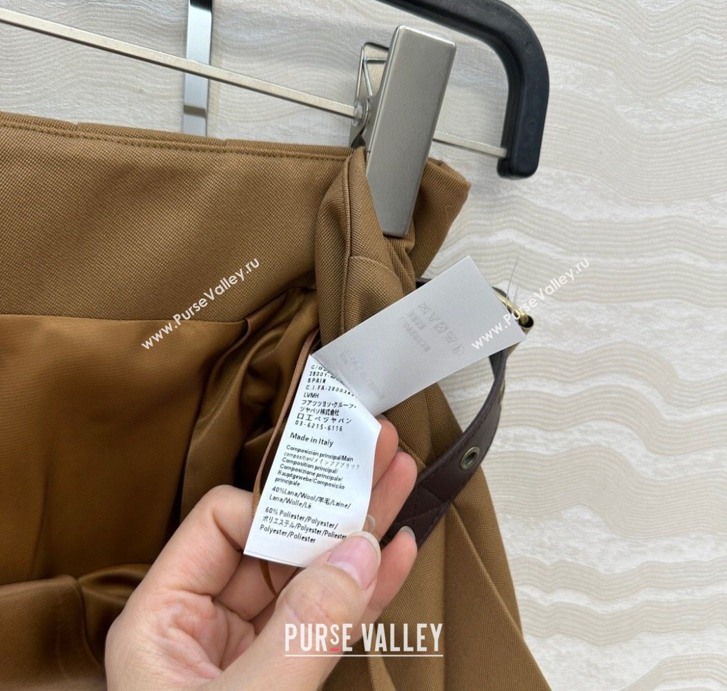 Loewe Mini Skirt Brown 2025 LW110667 (QI-251106067)