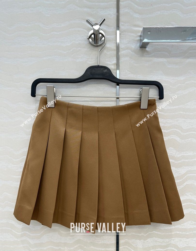 Loewe Mini Skirt Brown 2025 LW110667 (QI-251106067)