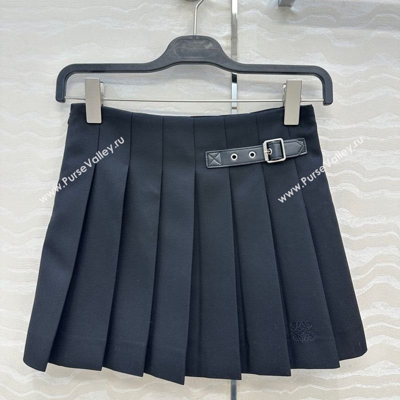 Loewe Mini Skirt Black 2025 LW110667 (QI-251106068)