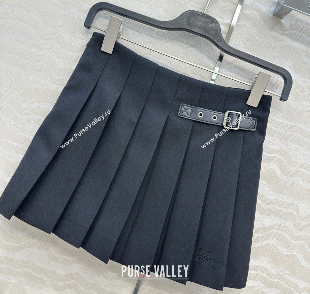 Loewe Mini Skirt Black 2025 LW110667 (QI-251106068)