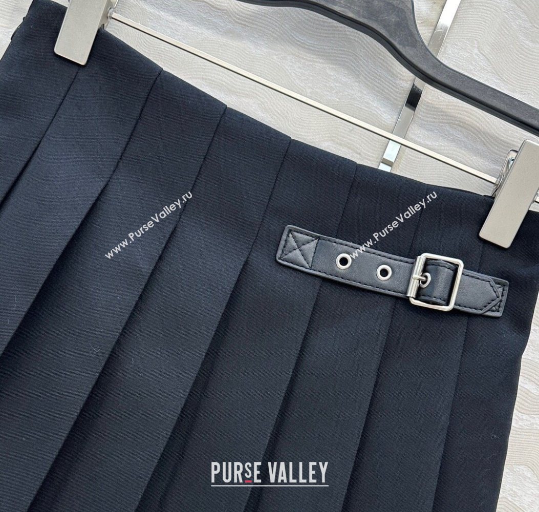 Loewe Mini Skirt Black 2025 LW110667 (QI-251106068)