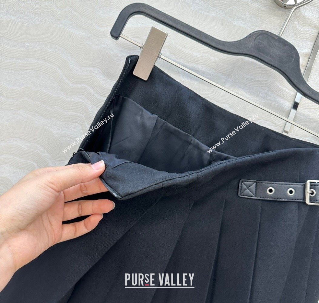 Loewe Mini Skirt Black 2025 LW110667 (QI-251106068)