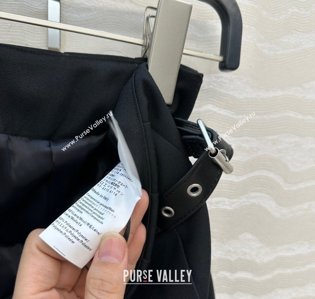 Loewe Mini Skirt Black 2025 LW110667 (QI-251106068)