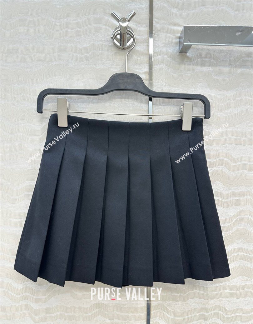 Loewe Mini Skirt Black 2025 LW110667 (QI-251106068)