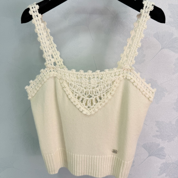 Chanel Crochet Vest White 2025 CH110643 (QI-251106043)