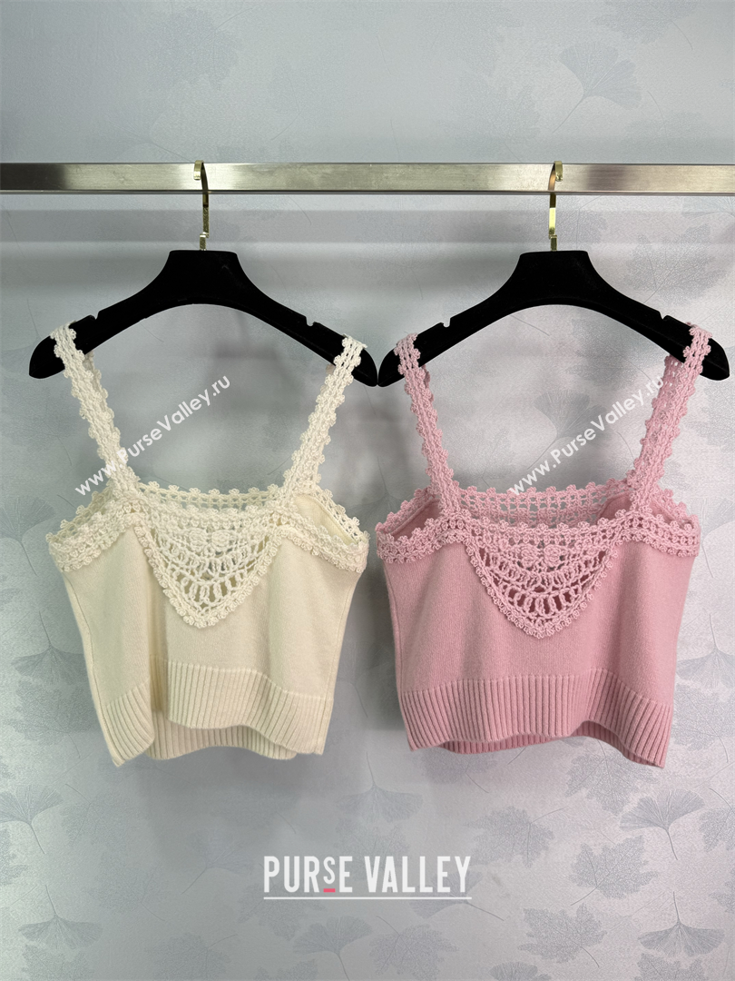 Chanel Crochet Vest White 2025 CH110643 (QI-251106043)