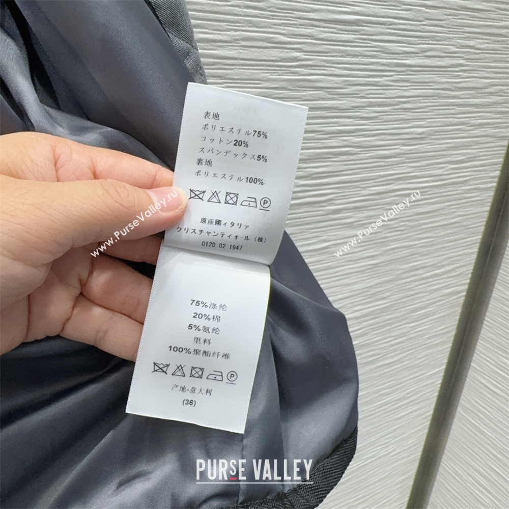 Dior Quilted Padded Jacket Grey 2025 DR110645 (QI-251106045)