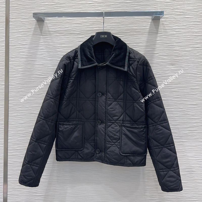 Dior Quilted Padded Jacket Black 2025 DR110646 (QI-251106048)