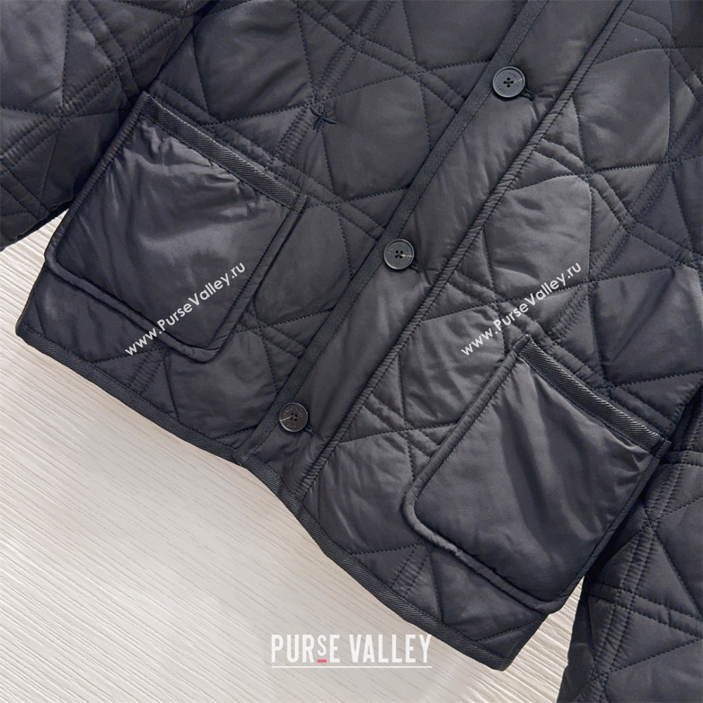 Dior Quilted Padded Jacket Black 2025 DR110646 (QI-251106048)