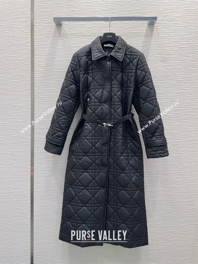 Dior Quilted Padded Coat Black 2025 DR110636 (QI-251106037)