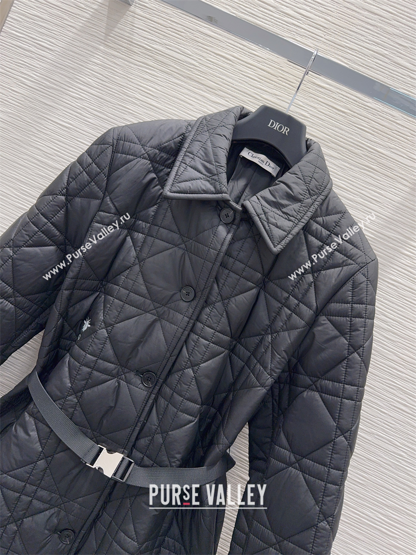 Dior Quilted Padded Coat Black 2025 DR110636 (QI-251106037)
