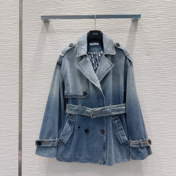 Dior Denim Long Jacket Blue 2025 DR110652 (QI-251106052)