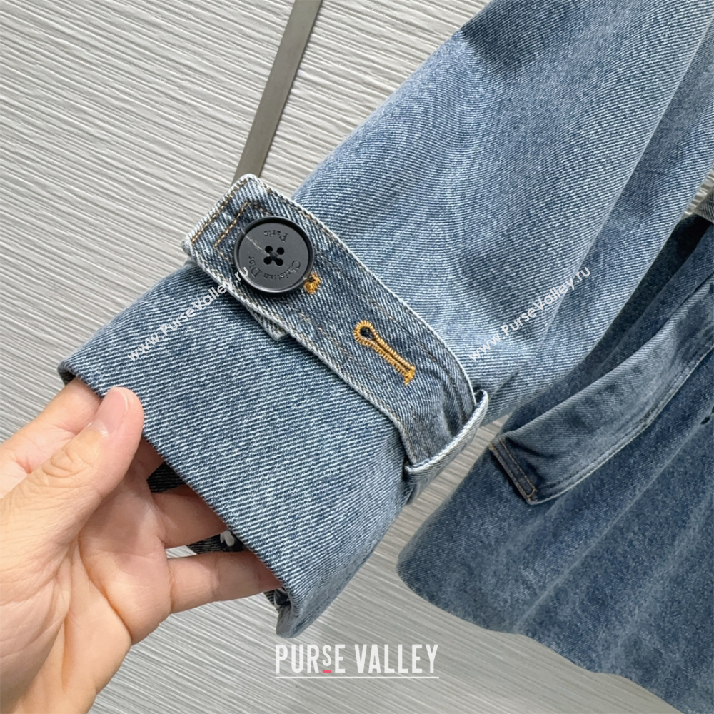 Dior Denim Long Jacket Blue 2025 DR110652 (QI-251106052)