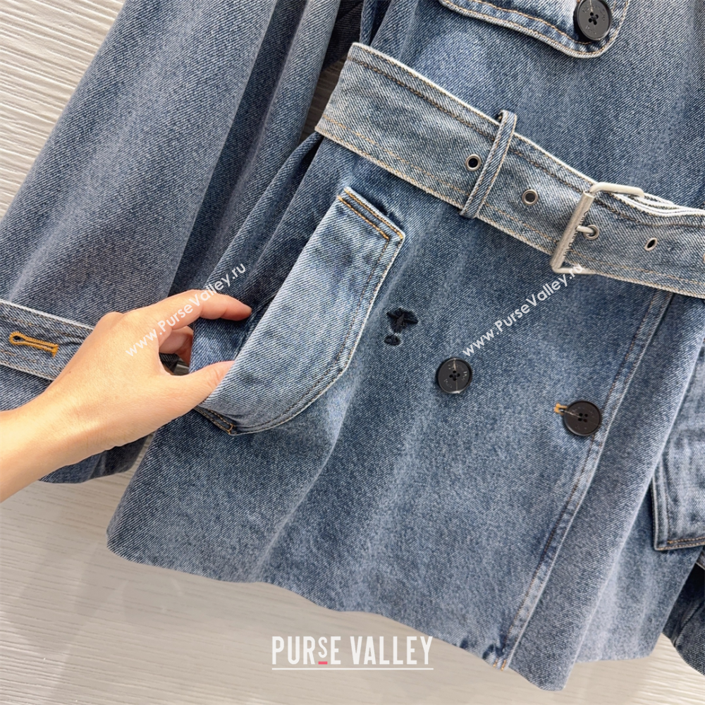 Dior Denim Long Jacket Blue 2025 DR110652 (QI-251106052)