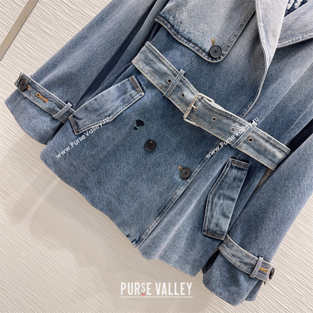 Dior Denim Long Jacket Blue 2025 DR110652 (QI-251106052)