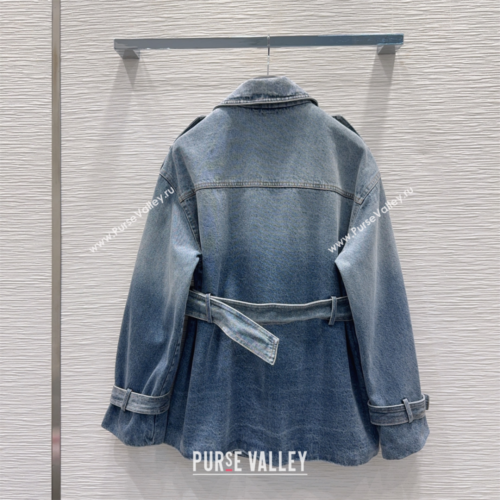 Dior Denim Long Jacket Blue 2025 DR110652 (QI-251106052)