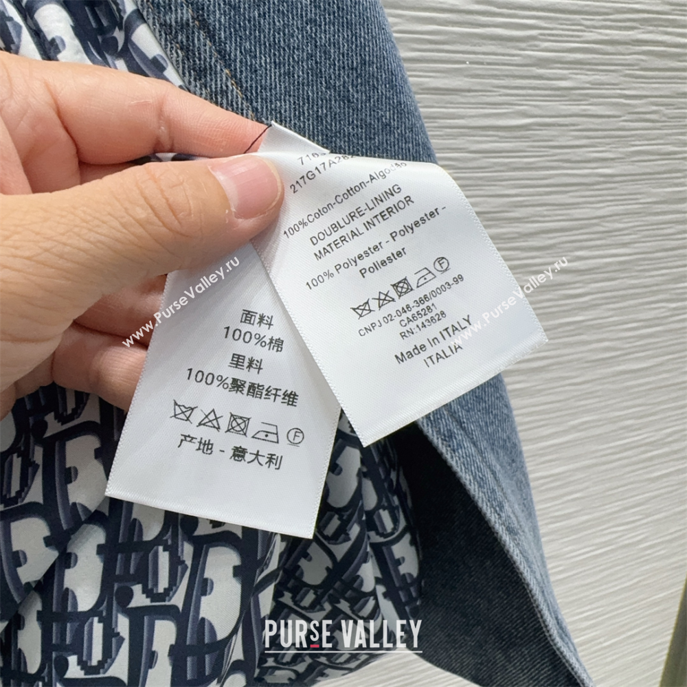 Dior Denim Long Jacket Blue 2025 DR110652 (QI-251106052)
