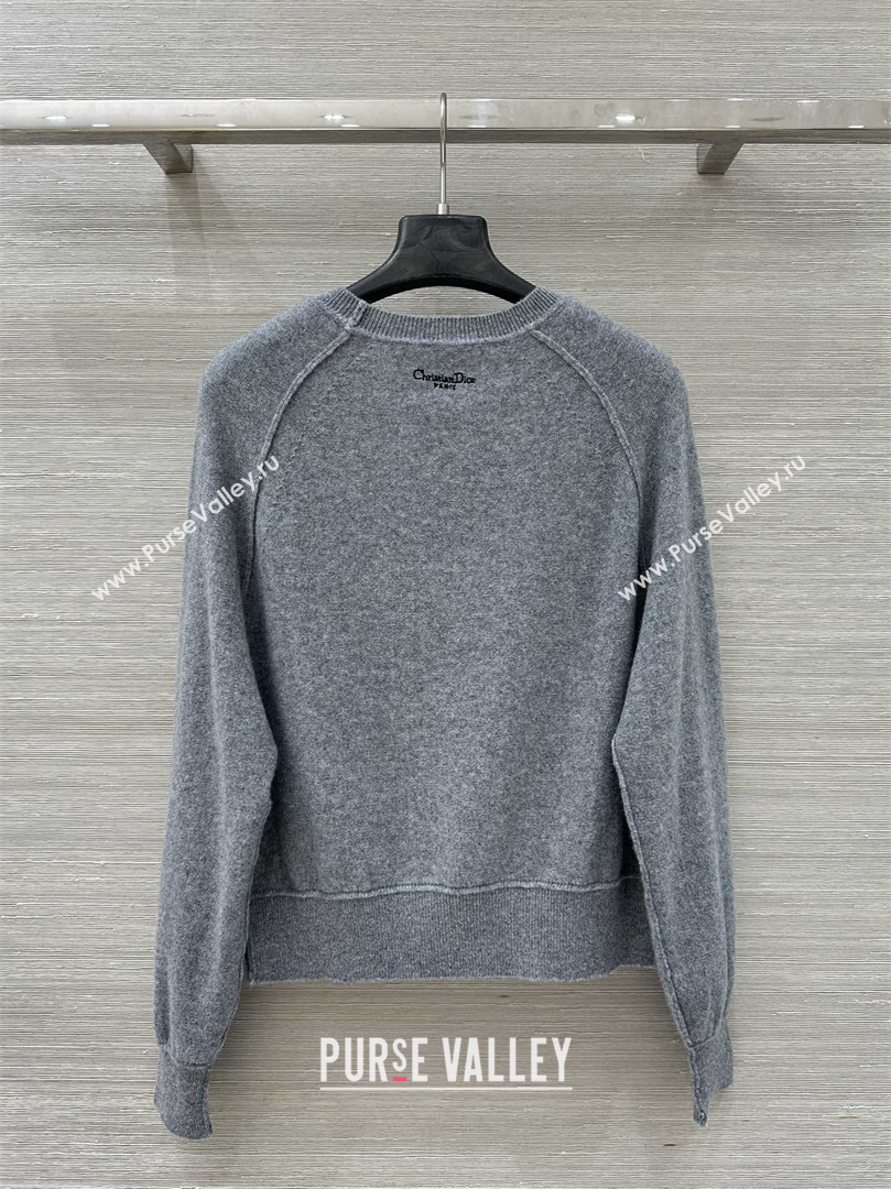 Dior Wool Cashmere Sweater Grey 2025 DR110653 (QI-251106054)