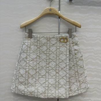 Dior Tweed Shorts White/Gold 2025 DR110502 (QI-251106102)