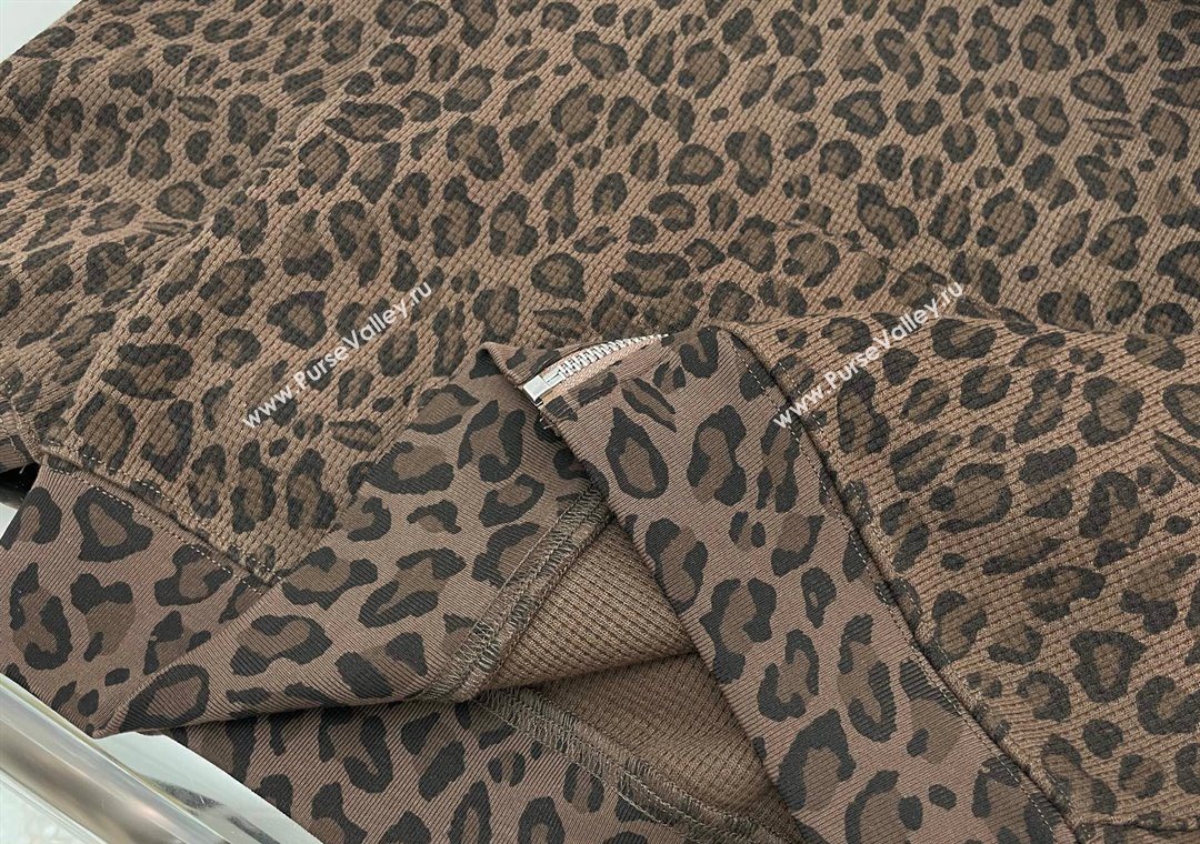 Sup Leopard Printed Jacket Brown 2025 1106 (QI-251106105)