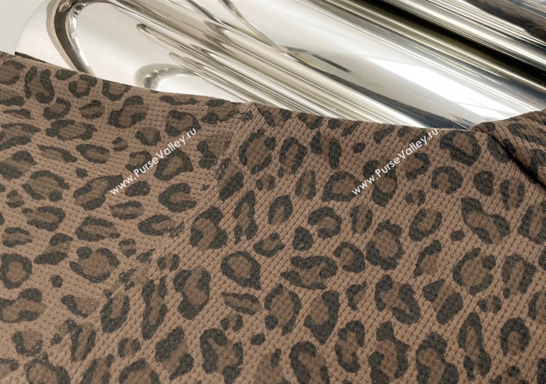 Sup Leopard Printed Jacket Brown 2025 1106 (QI-251106105)