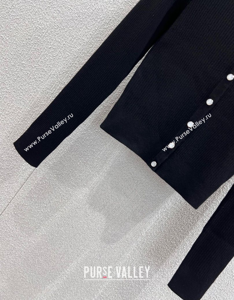 Celine Wool Cardigan Black 2025 CH110506 (QI-251106106)