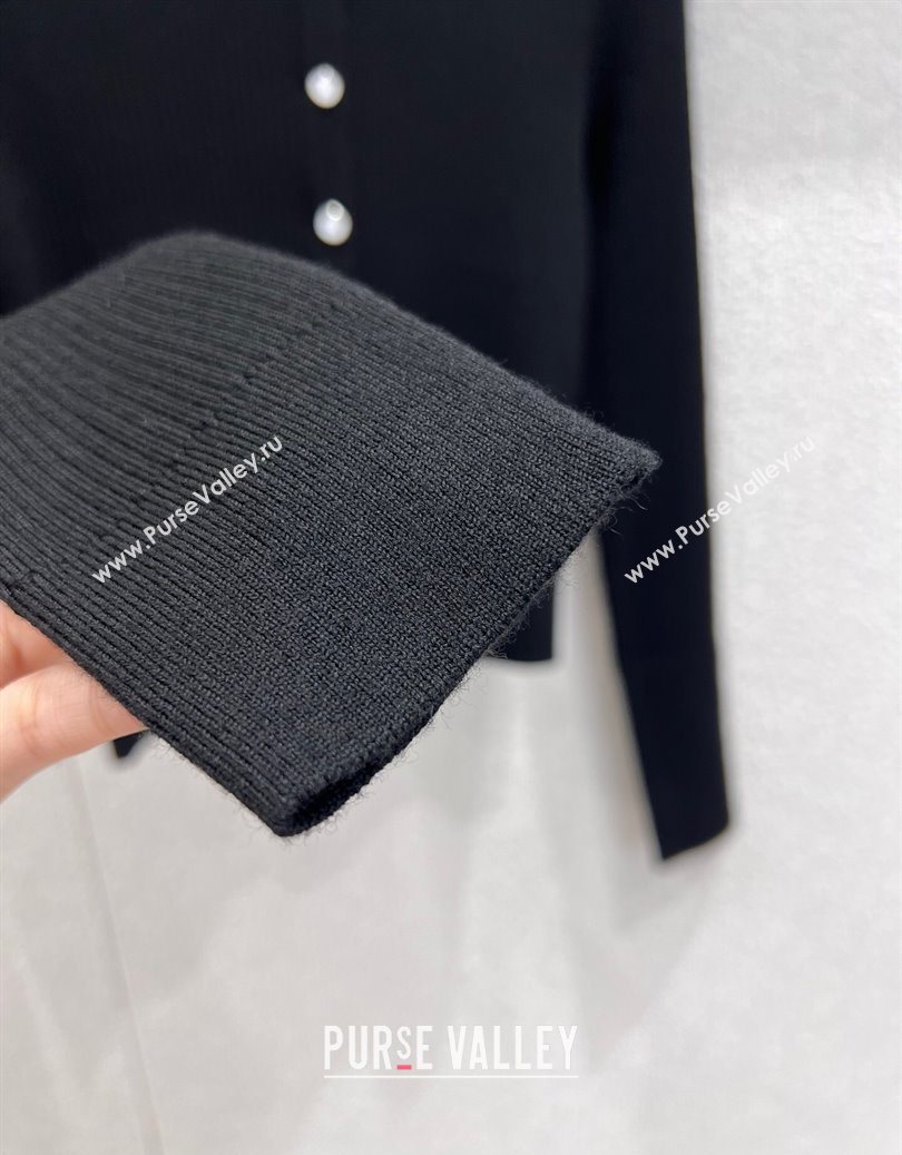 Celine Wool Cardigan Black 2025 CH110506 (QI-251106106)
