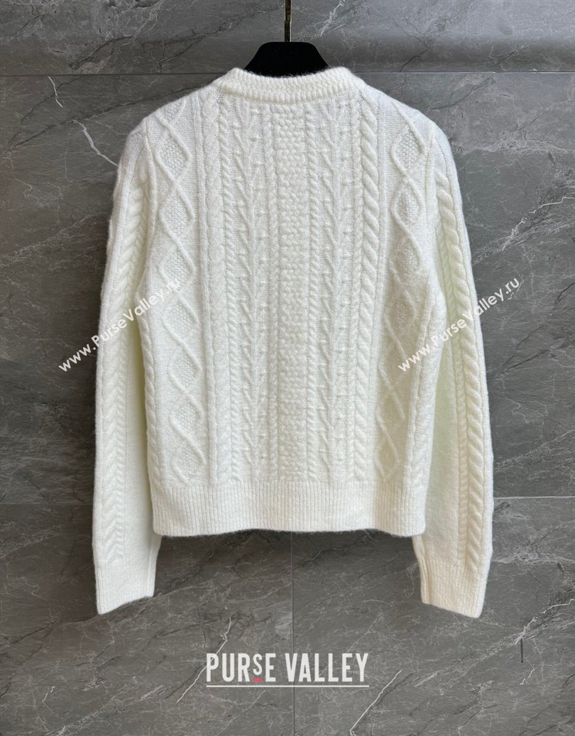 Chanel Cashmere Cardigan White 2025 CH110510 (QI-251106110)