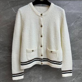 Chanel Cashmere Cardigan White 2025 CH110511 (QI-251106111)