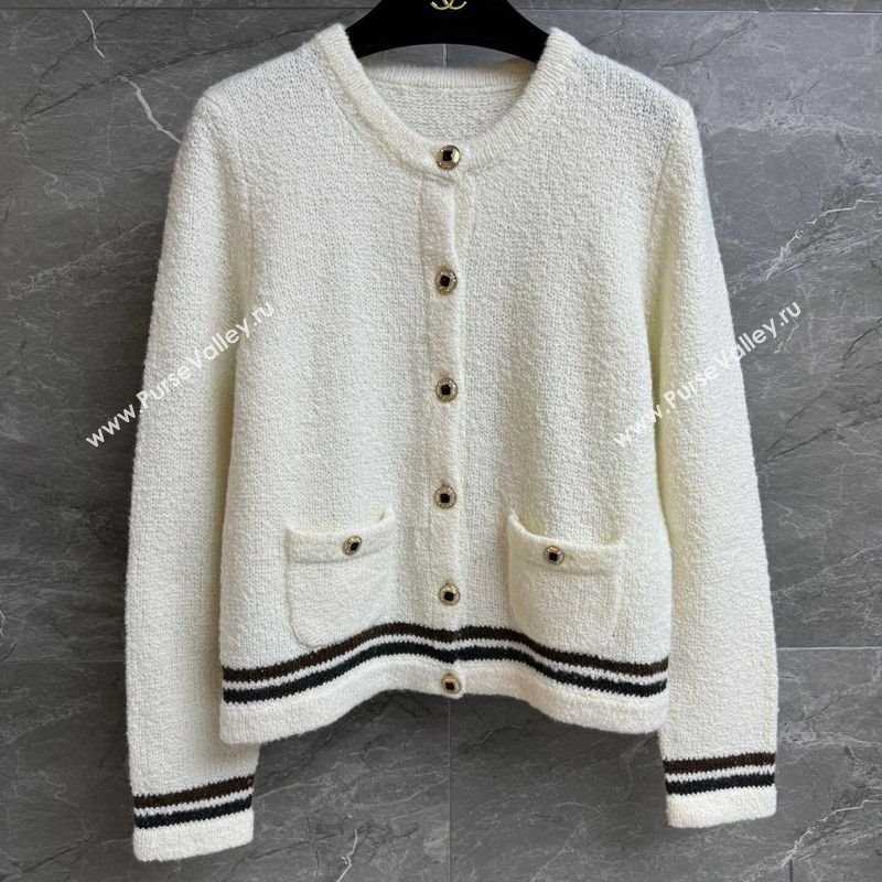 Chanel Cashmere Cardigan White 2025 CH110511 (QI-251106111)