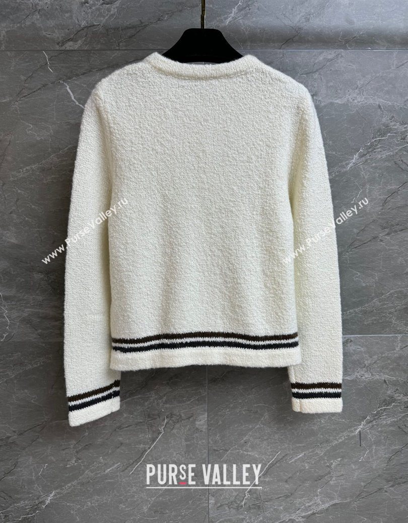 Chanel Cashmere Cardigan White 2025 CH110511 (QI-251106111)