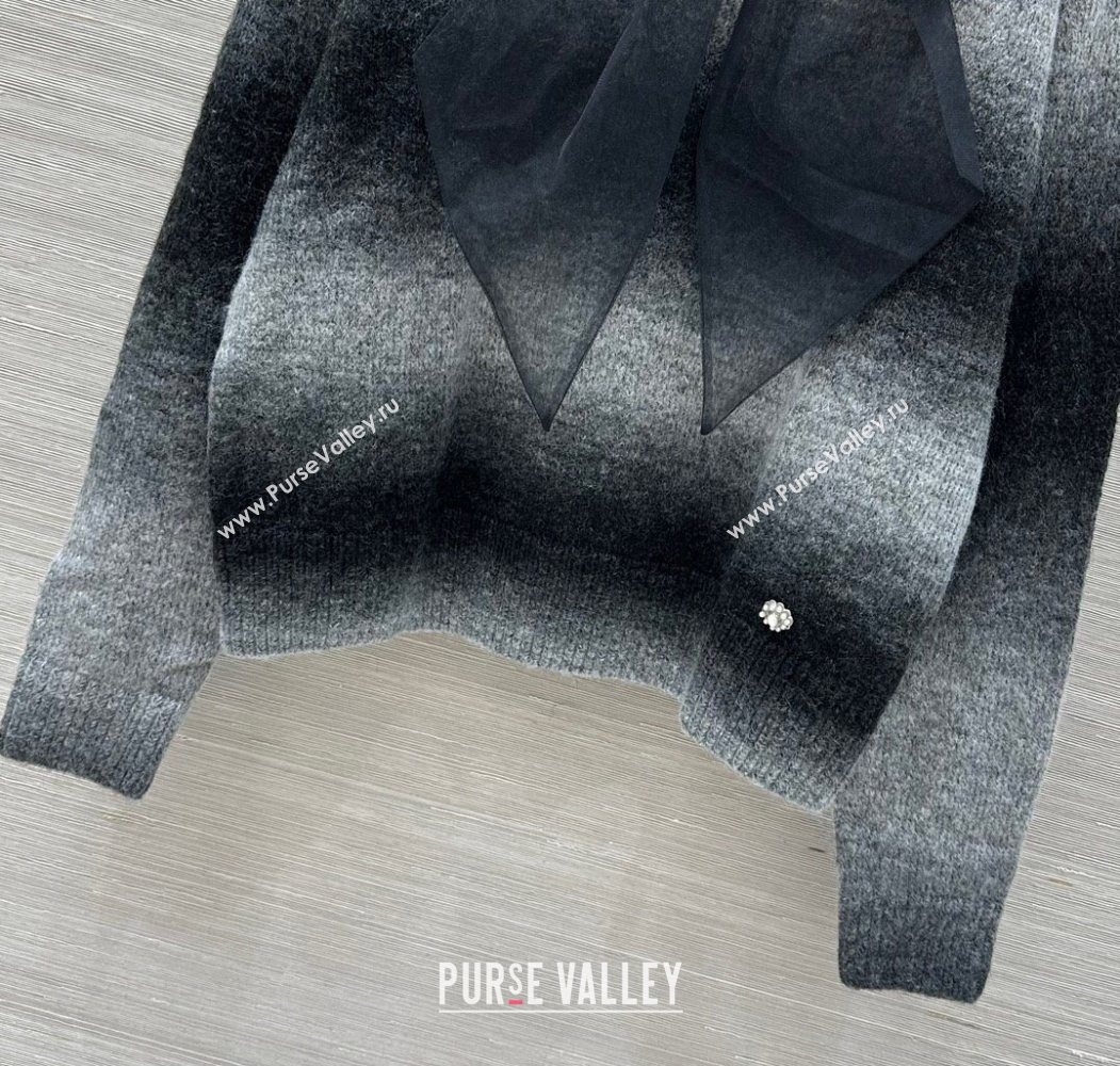 Chanel Cashmere Sweater Grey/Black 2025 CH110516 (QI-251106116)