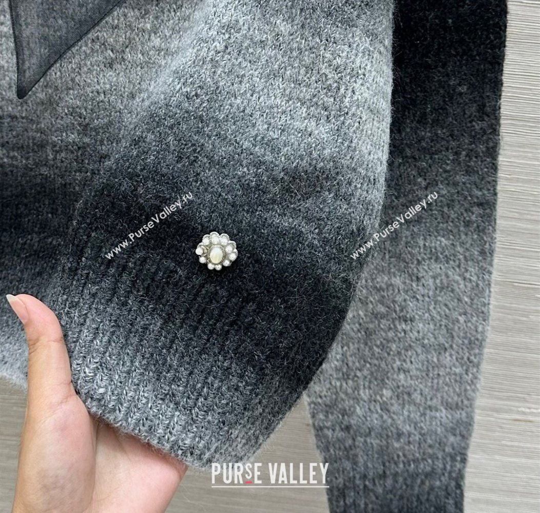 Chanel Cashmere Sweater Grey/Black 2025 CH110516 (QI-251106116)