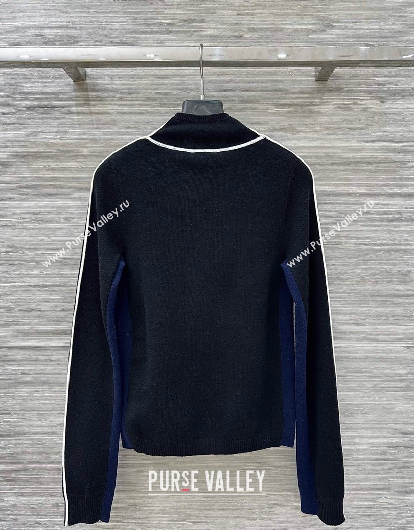 Chanel Wool Top with CC Logo Black 2025 CH110517 (QI-251106119)