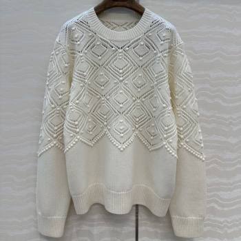 Loro Piana Cashmere Sweater White 2025 LP110602 (QI-251106098)