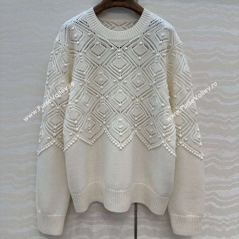 Loro Piana Cashmere Sweater White 2025 LP110602 (QI-251106098)