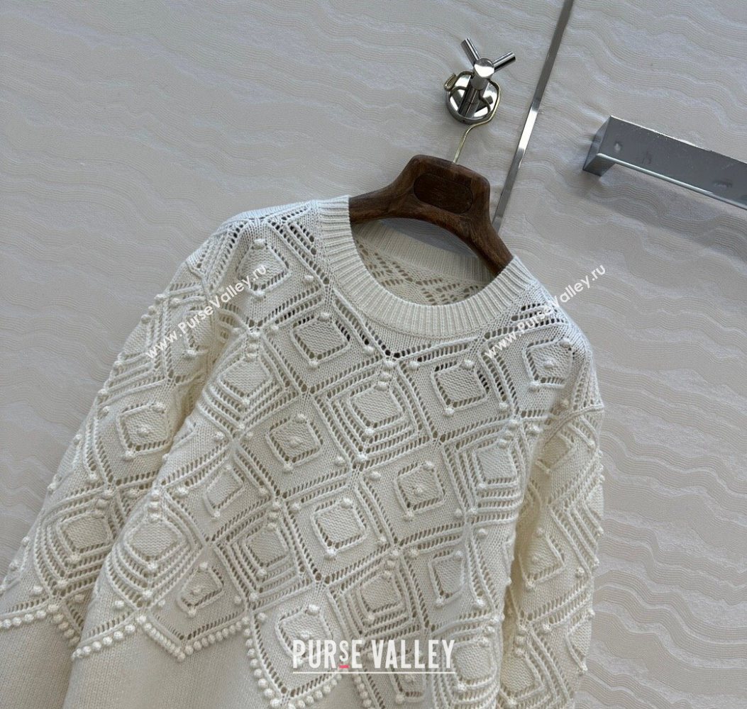 Loro Piana Cashmere Sweater White 2025 LP110602 (QI-251106098)