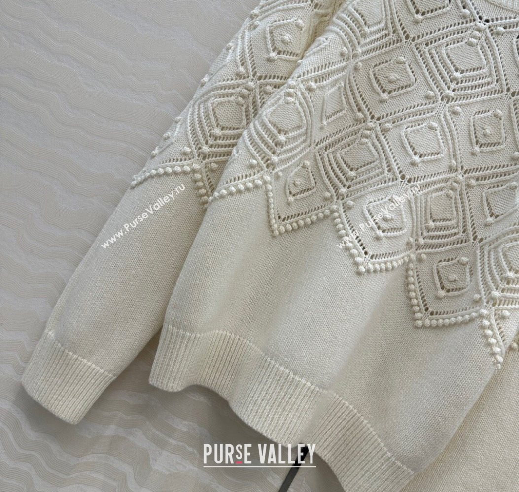 Loro Piana Cashmere Sweater White 2025 LP110602 (QI-251106098)