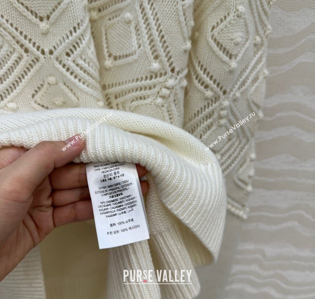 Loro Piana Cashmere Sweater White 2025 LP110602 (QI-251106098)